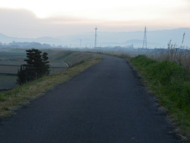 朝の路