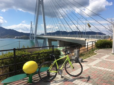 生口島から見た多々羅大橋