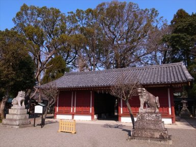 桜井神社拝殿　（上神谷街道）