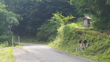 笠間峠への旧道