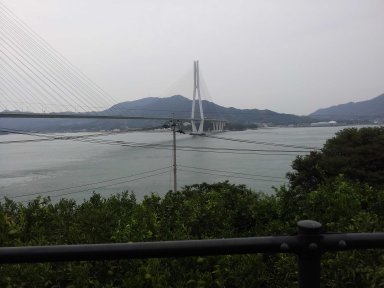 生口島からの多々羅大橋の眺め