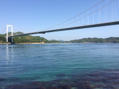 大島から見た伯方・大島大橋