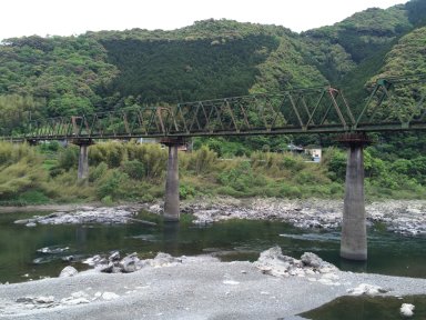 JR予土線の鉄橋