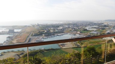 刑部岬からの眺め ：九十九里方面
