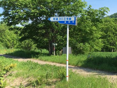 町道303号線の標識
