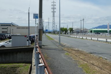 大和中央自転車道(県道との合流点