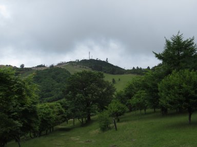 茶臼山　登山道