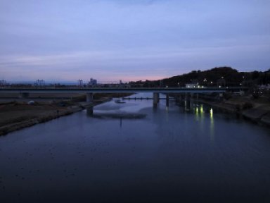 多摩川 from 丸子橋