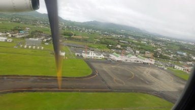 JAL3844:徳之島空港離陸後の上昇中