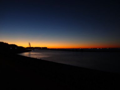 葛西臨海公園の夜明け