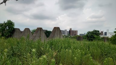 大阪戦争遺産　　旧大正飛行場格納庫跡